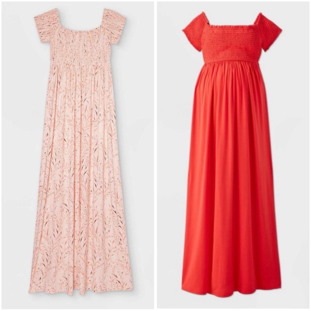 Isabel Maternity by Ingrid & Isabel Pair Of Short Sleeved Maxi Maternity Dresses